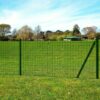 vidaXL Euro hek 25x1 m staal groen