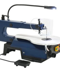 vidaXL Figuurzaagmachine elektrisch met voetpedaal en LED-lampje 125 W