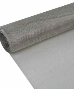 vidaXL Gaas 100x1000 cm roestvrij staal zilverkleurig