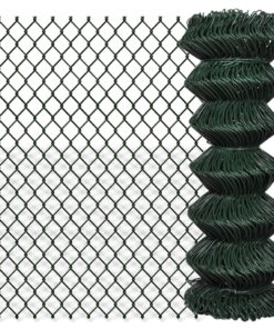 vidaXL Gaashek 1x15 m staal groen