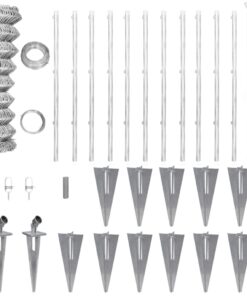 vidaXL Gaashek met palen 25x1