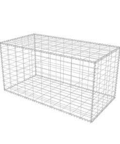 vidaXL Gabion mand 100x50x50 cm gegalvaniseerd staal
