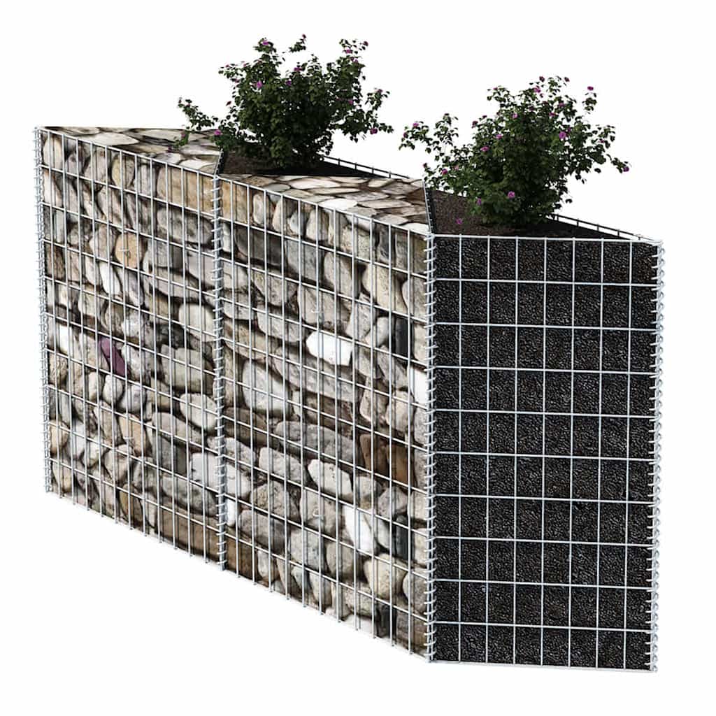 vidaXL Gabion mand 120x30x100 cm gegalvaniseerd staal - Afbeelding 3