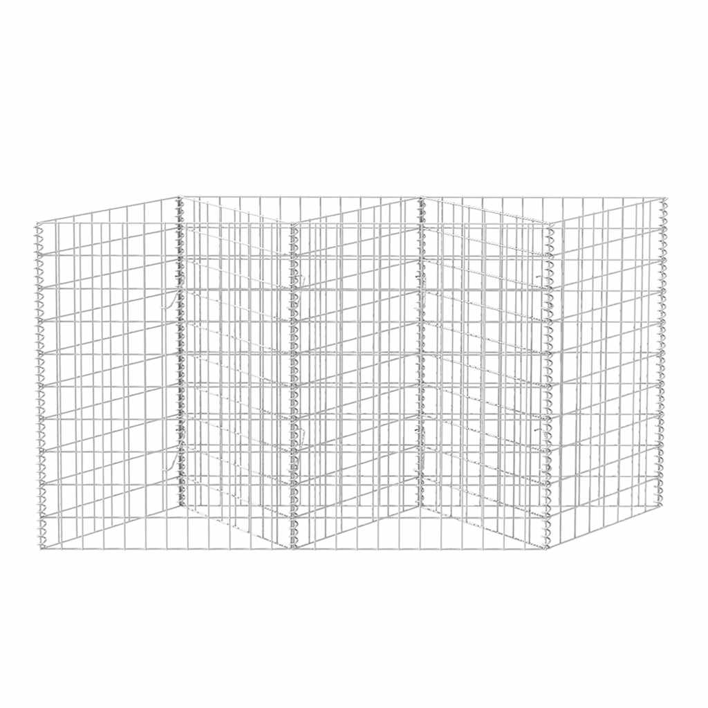 vidaXL Gabion mand 120x30x100 cm gegalvaniseerd staal - Afbeelding 5