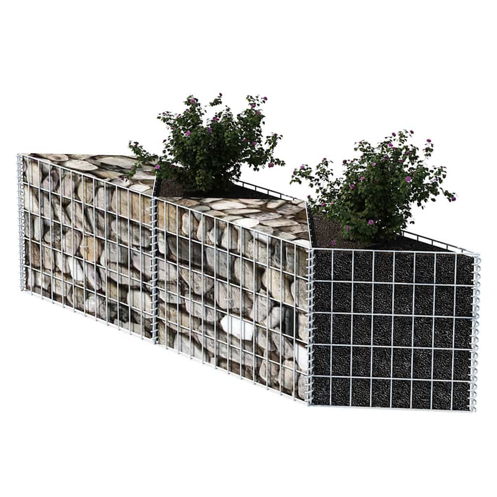 vidaXL Gabion mand 120x30x50 cm gegalvaniseerd staal - Afbeelding 3