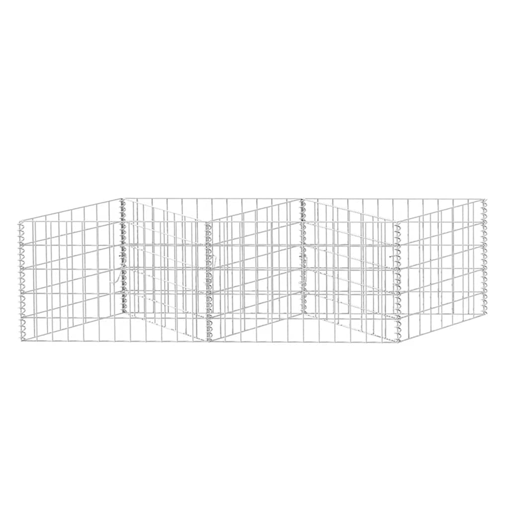 vidaXL Gabion mand 120x30x50 cm gegalvaniseerd staal - Afbeelding 5