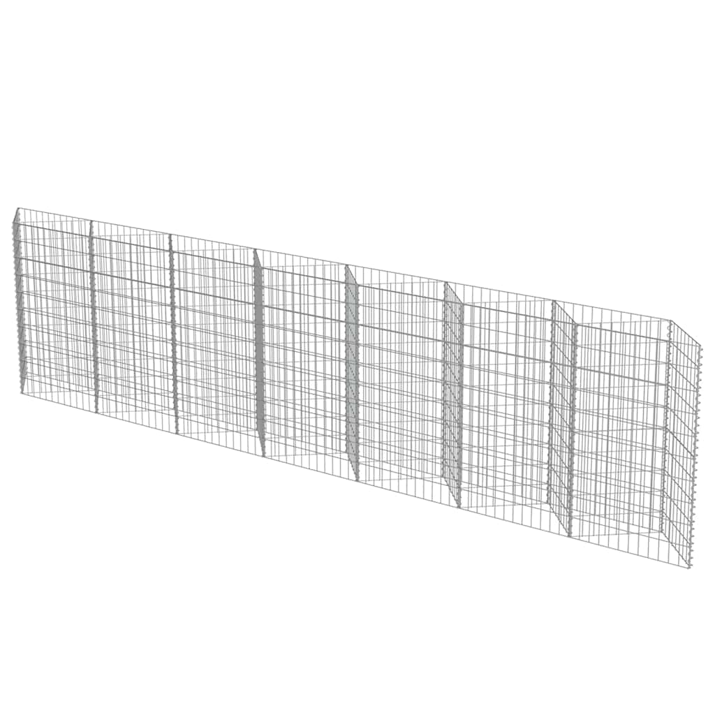 vidaXL Gabion mand 450x30x100 cm gegalvaniseerd staal - Afbeelding 3