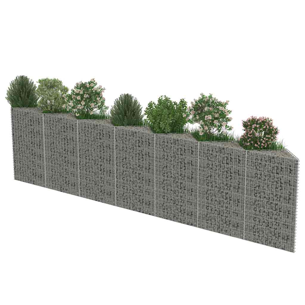 vidaXL Gabion mand 450x30x100 cm gegalvaniseerd staal - Afbeelding 5