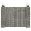 vidaXL Gabion plantenbak H-vormig 260x40x180 cm staaldraad