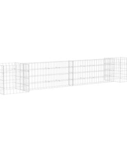 vidaXL Gabion plantenbak H-vormig 260x40x40 cm staaldraad