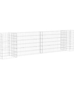 vidaXL Gabion plantenbak H-vormig 260x40x60 cm staaldraad