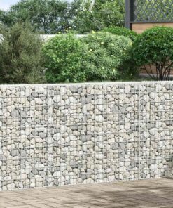 vidaXL Gabion plantenbak trapezium 150x20x100 cm gegalvaniseerd staal