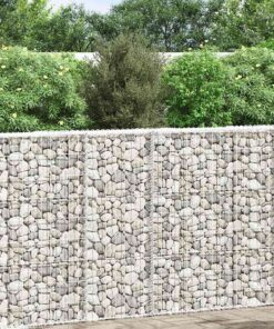 vidaXL Gabion plantenbak trapezium 80x20x100 cm gegalvaniseerd staal