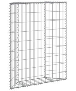 vidaXL Gabion plantenbak trapezium 80x20x100 cm gegalvaniseerd staal