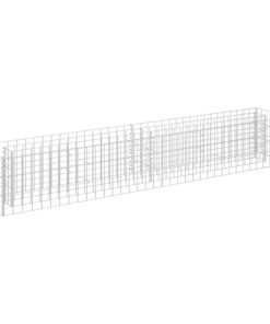 vidaXL Gabion plantenbak verhoogd 180x30x30 cm gegalvaniseerd staal