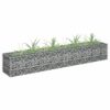 vidaXL Gabion plantenbak verhoogd 180x30x30 cm gegalvaniseerd staal