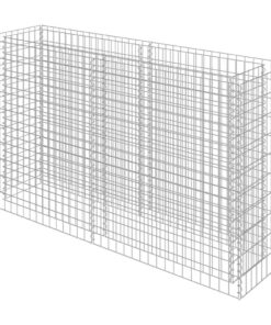 vidaXL Gabion plantenbak verhoogd 180x50x100 cm gegalvaniseerd staal