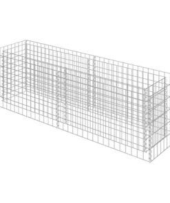 vidaXL Gabion plantenbak verhoogd 180x50x50 cm gegalvaniseerd staal