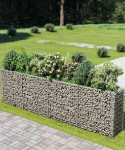 vidaXL Gabion plantenbak verhoogd 360x50x100 cm gegalvaniseerd staal