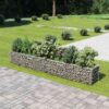 vidaXL Gabion plantenbak verhoogd 360x50x50 cm gegalvaniseerd staal