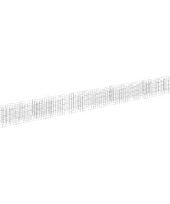 vidaXL Gabion plantenbak verhoogd 450x30x30 cm gegalvaniseerd staal