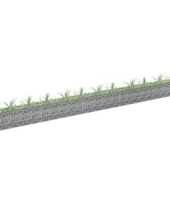 vidaXL Gabion plantenbak verhoogd 450x30x30 cm gegalvaniseerd staal