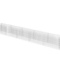 vidaXL Gabion plantenbak verhoogd 450x50x50 cm gegalvaniseerd staal