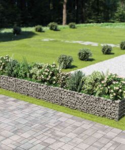vidaXL Gabion plantenbak verhoogd 450x50x50 cm gegalvaniseerd staal