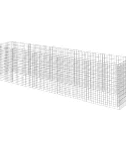 vidaXL Gabion plantenbak verhoogd 450x90x100 cm gegalvaniseerd staal