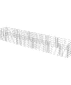 vidaXL Gabion plantenbak verhoogd 450x90x50 cm gegalvaniseerd staal
