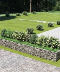 vidaXL Gabion plantenbak verhoogd 450x90x50 cm gegalvaniseerd staal