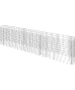 vidaXL Gabion plantenbak verhoogd 540x90x100 cm gegalvaniseerd staal