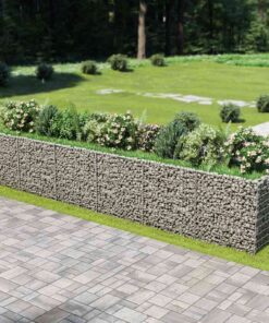 vidaXL Gabion plantenbak verhoogd 540x90x100 cm gegalvaniseerd staal