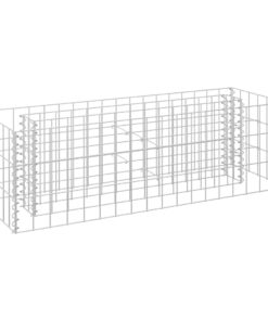 vidaXL Gabion plantenbak verhoogd 90x30x30 cm gegalvaniseerd staal