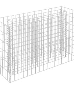 vidaXL Gabion plantenbak verhoogd 90x30x60 cm gegalvaniseerd staal