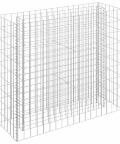 vidaXL Gabion plantenbak verhoogd 90x30x90 cm gegalvaniseerd staal