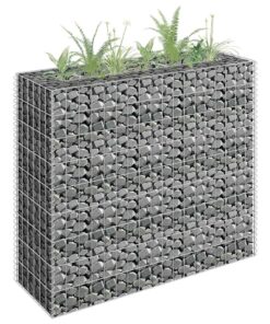 vidaXL Gabion plantenbak verhoogd 90x30x90 cm gegalvaniseerd staal
