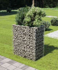 vidaXL Gabion plantenbak verhoogd 90x50x100 cm gegalvaniseerd staal
