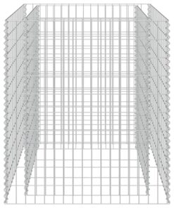 vidaXL Gabion plantenbak verhoogd 90x90x100 cm gegalvaniseerd staal
