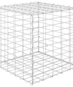 vidaXL Gabion plantenbak verhoogd kubus 50x50x50 cm staaldraad