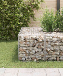 vidaXL Gabion plantenbak verhoogd kubus 50x50x50 cm staaldraad