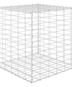 vidaXL Gabion plantenbak verhoogd kubus 60x60x60 cm staaldraad