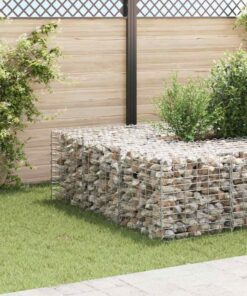 vidaXL Gabion plantenbak verhoogd kubus 60x60x60 cm staaldraad