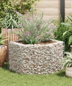 vidaXL Gabion plantenbak verhoogd zeshoekig 100x90x50 cm