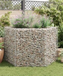vidaXL Gabion plantenbak verhoogd zeshoekig 160x140x100 cm