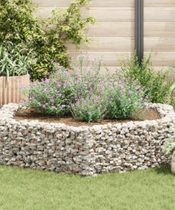 vidaXL Gabion plantenbak verhoogd zeshoekig 200x173x40 cm