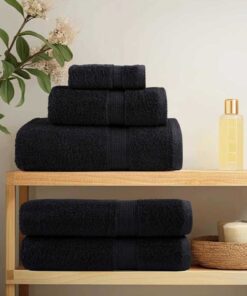 vidaXL Gastendoek SOLUND Zwart 550 gsm