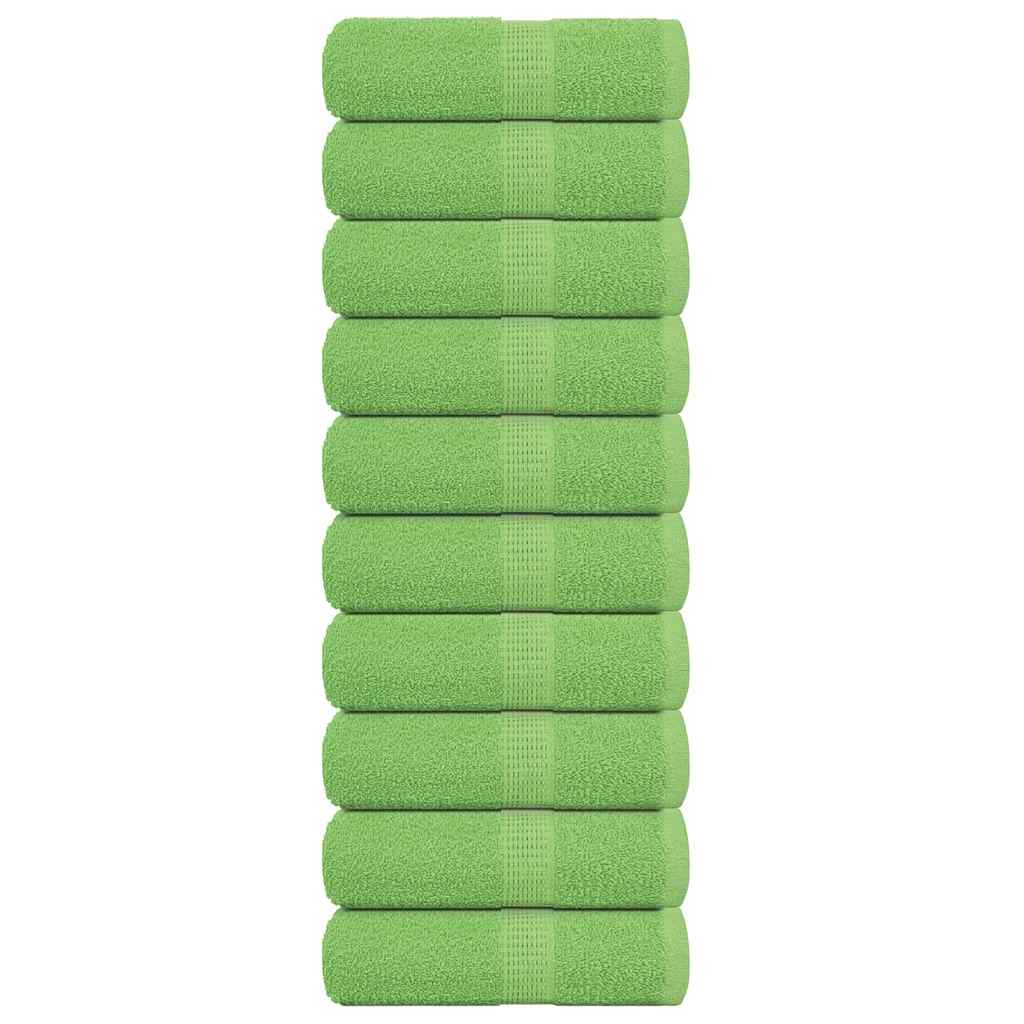 vidaXL Gastendoekjes FROGN 10 st 30x50 cm 360 g/m² appelgroen