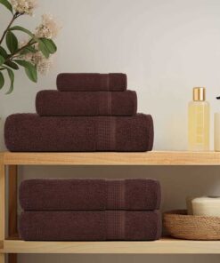 vidaXL Gastendoekjes FROGN 10 st 30x50 cm 360 g/m² bruin