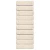 vidaXL Gastendoekjes FROGN 10 st 30x50 cm 360 g/m² crème